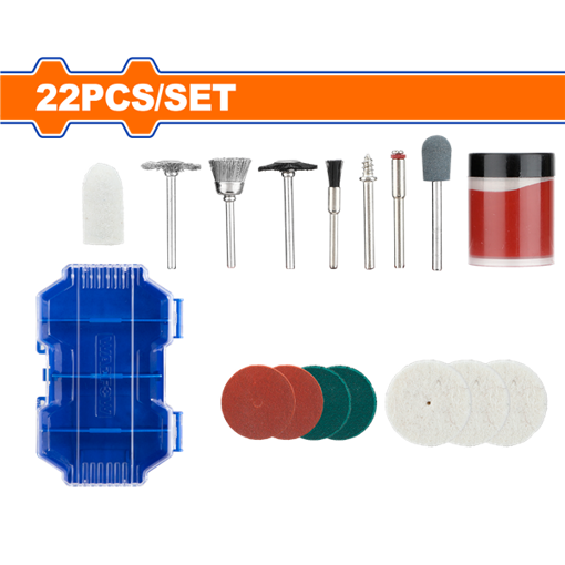Imagen de Set 22 Piezas Accesorios Mini Torno Rotatorio 1/8" (3.17mm) WRR