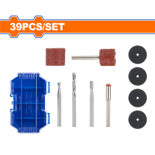 Imagen de Set 39 Piezas Accesorios Mini Torno Rotatorio 1/8" WRR