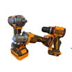 Imagen de Kit INGCO P20S 20V Amoladora Angular + Taladro Atornillador c/Percutor