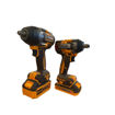 Imagen de Kit INGCO P20S 20V 2 Llaves de Impacto 400Nm / 850Nm + Linterna c/2 Baterías