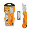 Imagen de TRINCHETA CUCHILLO PLEGABLE 19X61MM C 6 REPUESTOS SK4 INGCO HUK6288
