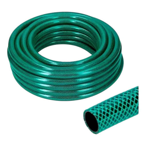 Imagen de ROLLO MANGUERA RIEGO 1/2 VERDE C/ MALLA REFORZADA  X 100 METROS