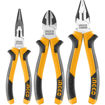 Imagen de 3PCS PINZA UNIVERSAL-ALICATE-PINZA PUNTA FINA. INGCO