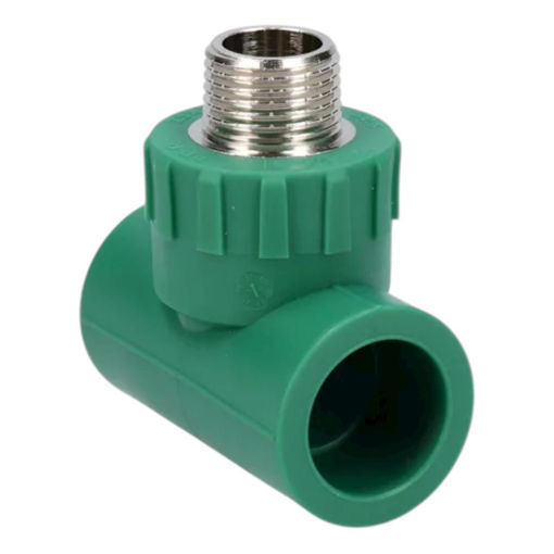 Imagen de Tee Termofusión con Inserto Macho PPR 32mm × 1" BSP IFAN