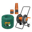 Imagen de Enrollador De Manguera + 50mt Manguera + Puntero Tramontina