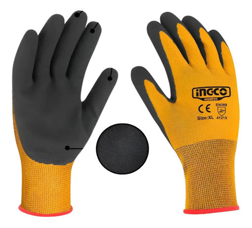 Imagen de Guantes de Nitrilo con Revestimiento Talla XL INGCO