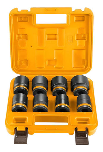 Imagen de VALIJA 8PCS JUEGO DE DADOS DE IMPACTO 3/4* 55nm INGCO HKISSD34081