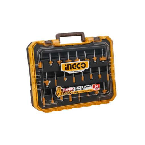 Imagen de SET X 24 FRESAS 8MM P ROUTER FRESADORA INGCO AKRT24082