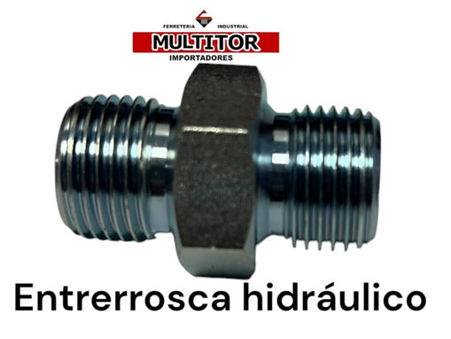Imagen de ENTRERROSCA HIDR. MACHO 3/8 BSP-3/8 BSP