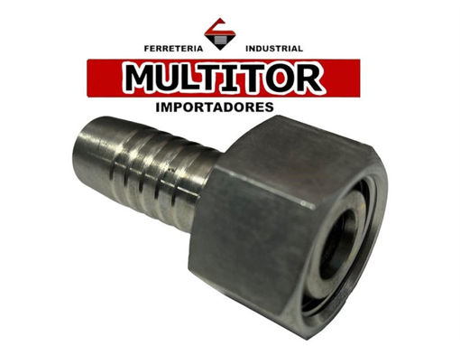 Imagen de Puntero Hidráulico Hembra Giratoria Multiasiento M14 × Espiga 1/4"