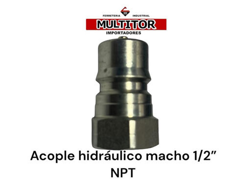 Imagen de ACOPLE HIDRAULICO MACHO C/TETIL NPT 1/2" (23.5)