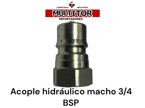 Imagen de ACOPLE HIDRAULICO MACHO C/TETIL NPT 3/4" (31.5)