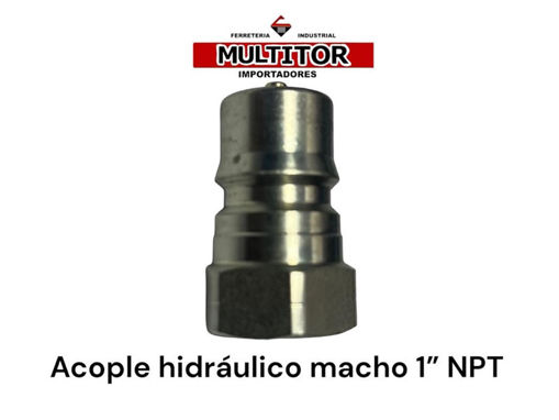Imagen de ACOPLE HIDRAULICO MACHO C/TETIL NPT 1" (37.8)