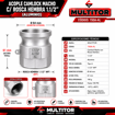 Imagen de Acople Camlock Tipo A Macho Rosca Hembra 1-1/2" Aluminio Utigo
