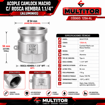 Imagen de Acople Camlock Tipo A Macho Rosca Hembra 1-1/4" Aluminio Utigo
