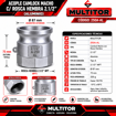 Imagen de Acople Camlock Tipo A Macho Rosca Hembra 2-1/2" Aluminio Utigo