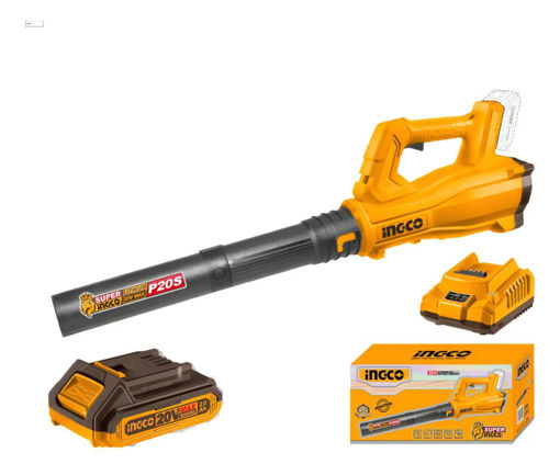 Imagen de Sopladora Inalámbrica INGCO P20S 20V 8.5 m³/min c/Batería y Cargador