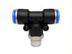 Imagen de Conexión Tee Rápida 1/4" × 3/8" BSP Macho Push-To-Connect PT
