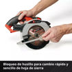 Imagen de Sierra Circular Inalámbrica Einhell TE-CS 18/165-1 Li 18V Disco 165mm - Solo (sin batería)