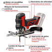 Imagen de Sierra Caladora Inalámbrica Einhell TP-JST 18/135 Li BL 18V Brushless Corte 135mm - Solo (sin batería)