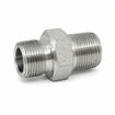 Entrerrosca Hidraulica 1/2" BSP Paralela x BSPT Conica Macho Doble Acero