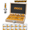 Imagen de Set 12 Fresas para Router 12mm INGCO