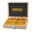 Imagen de Set 12 Fresas para Router 12mm INGCO