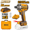 Imagen de Atornillador de Impacto a Batería 20 V 230 Nm P20S + 2 Baterías + Cargador + 2 Puntas + Valija Ingco